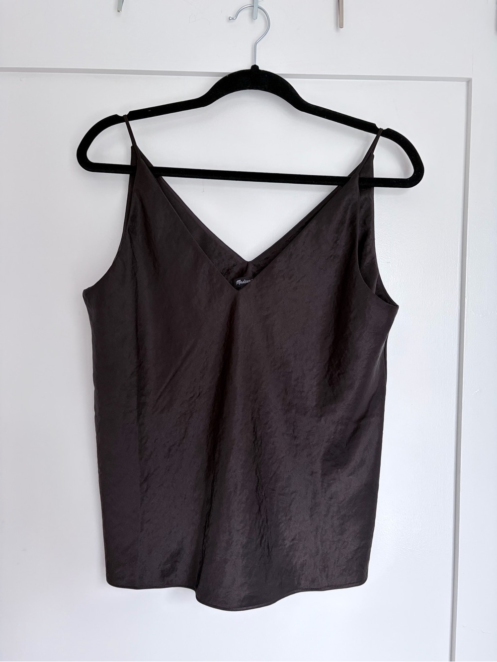 Madewell Brown V-Neck Spaghetti Strap Camisole